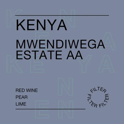 Kenya, Mwendiwega Estate AA, product image from the roaster