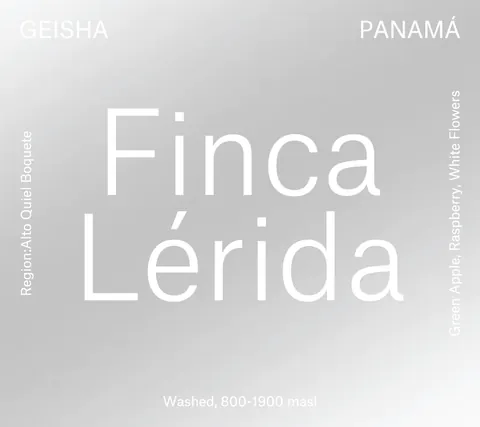 Finca Lérida, product image from the roaster