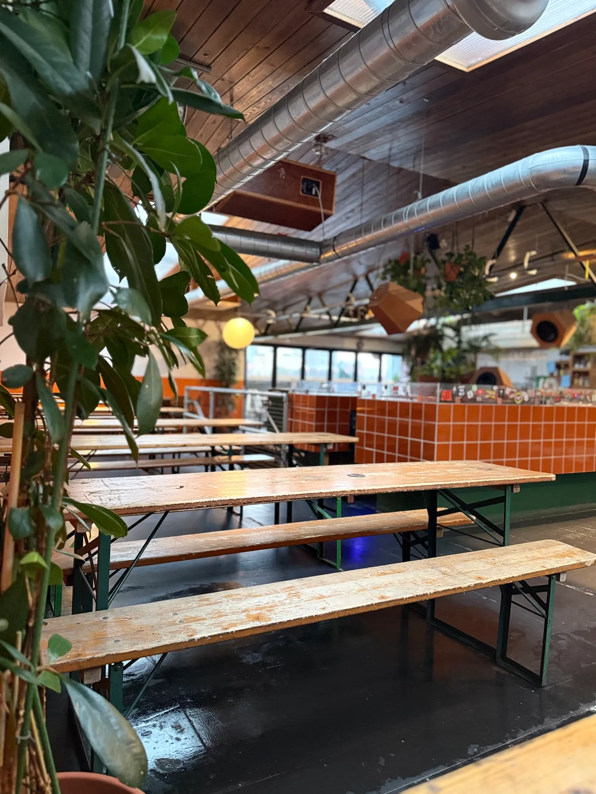 Inside Essential Vegan Cafe at All My Friends in Hackney Wick